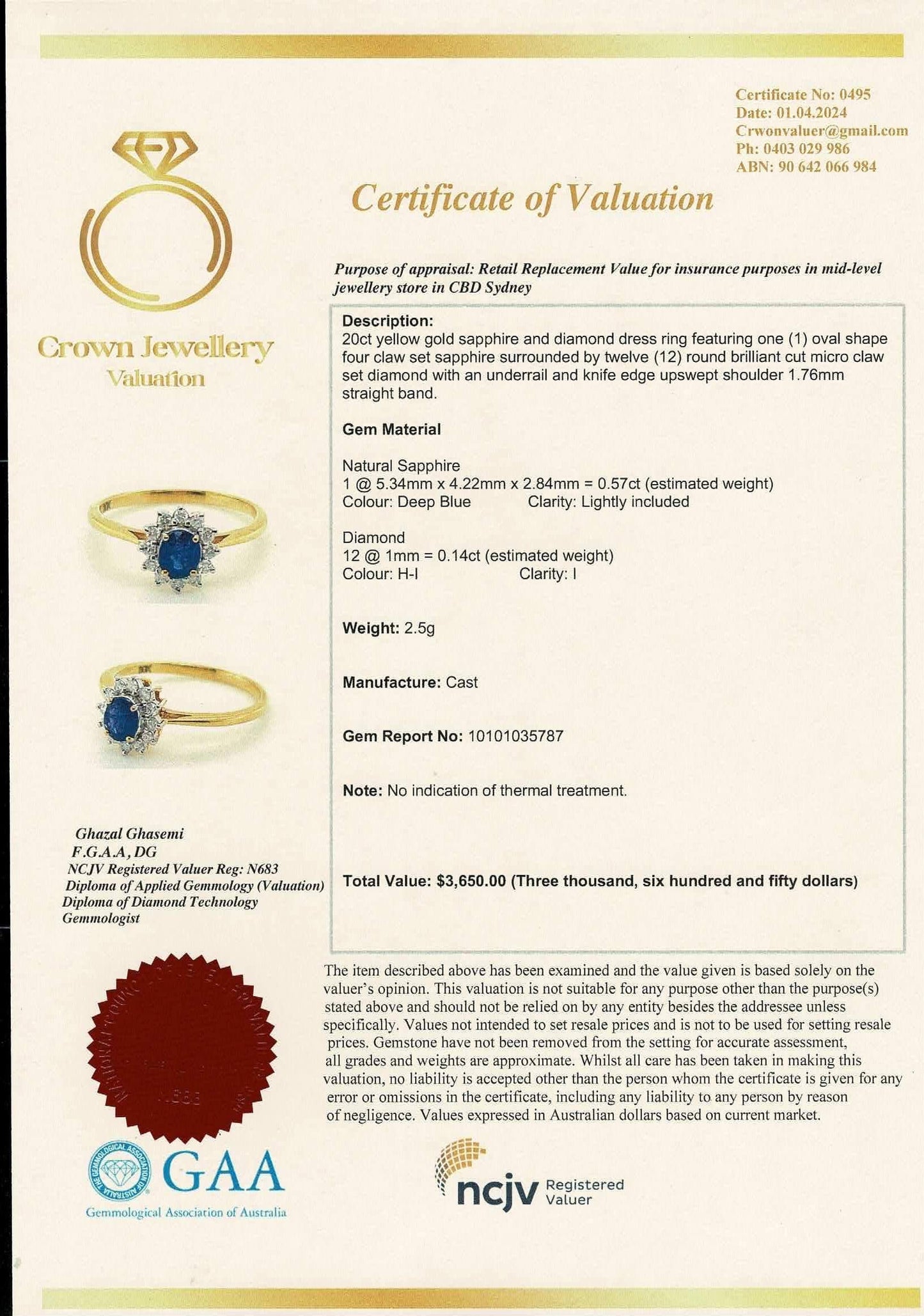 Natural Unheated Burmese Sapphires and Diamonds Earring with 20K Solid Gold