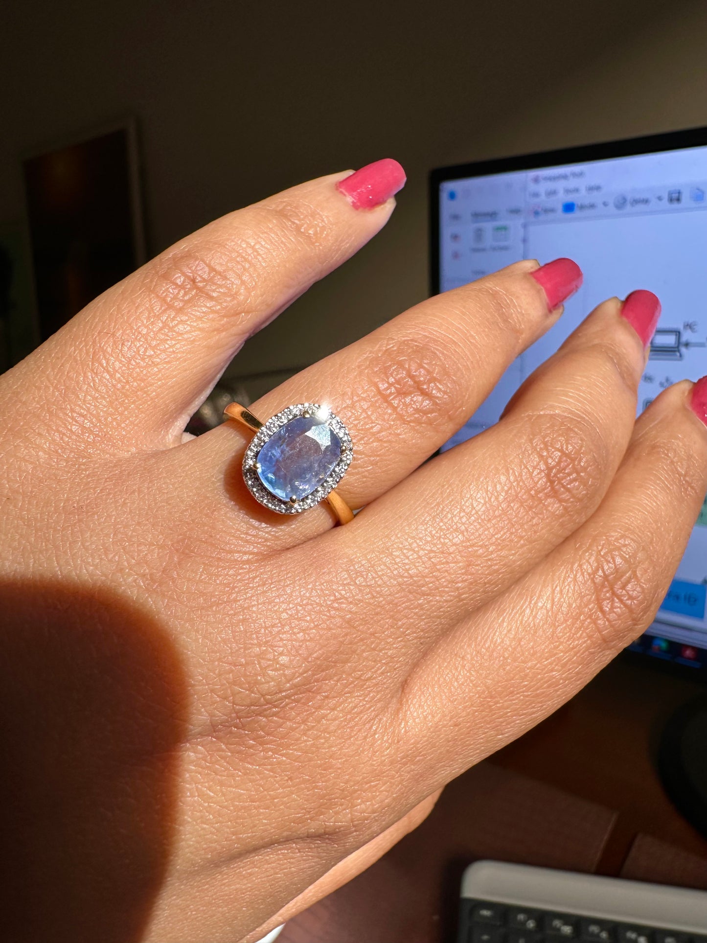 Ocean Mist Sapphire Ring โ Natural, Unheated, Unforgettable
