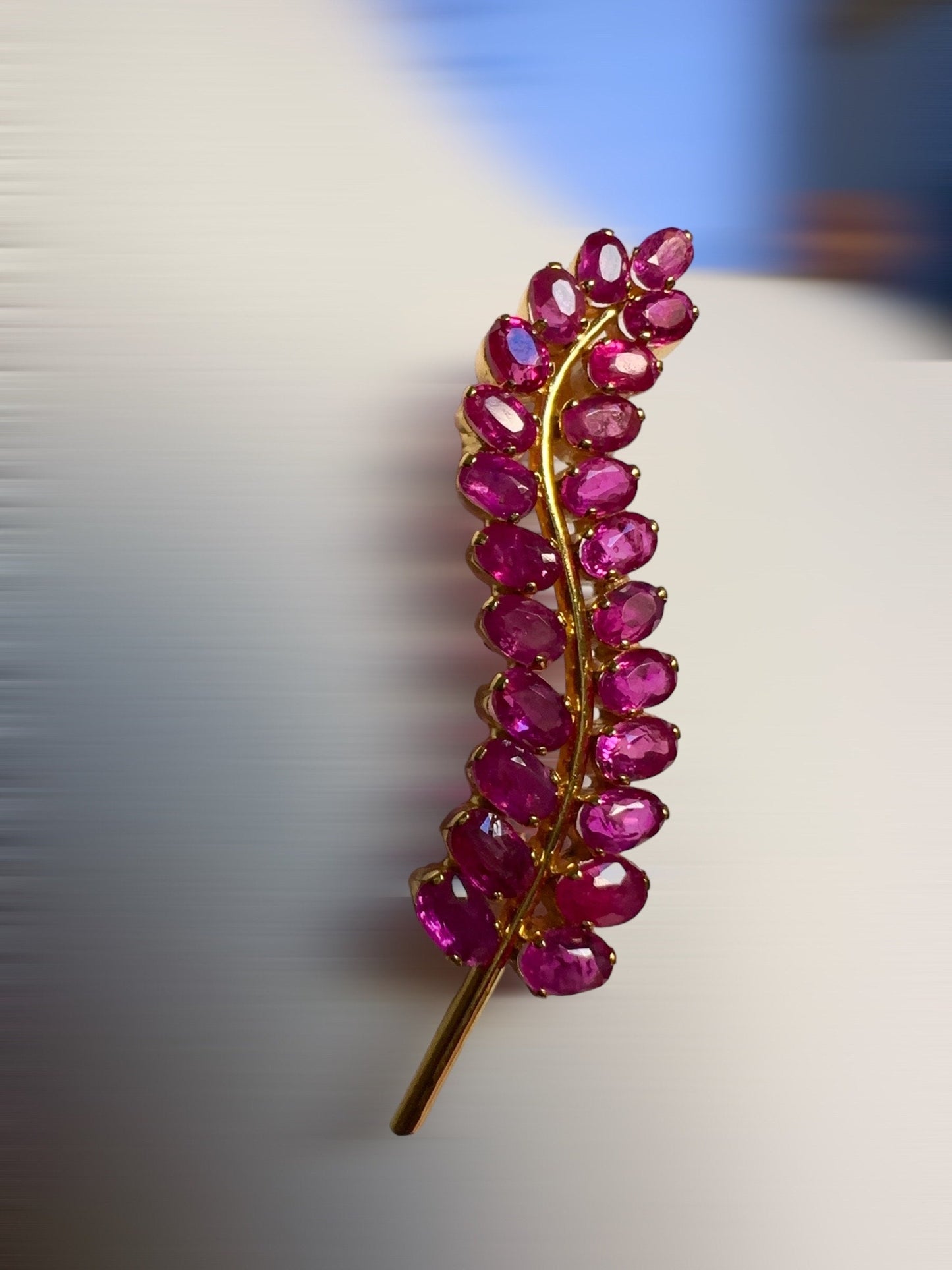 Two Ways (Pendant + Brooch) in Natural Unheated Burma Ruby (total 3.56CT) and 18K Solid Gold
