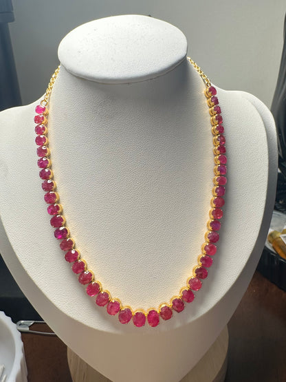 Eternal Red Elegance – Natural Unheated Mogok Burmese Ruby (23CT) & 18K Gold Masterpiece