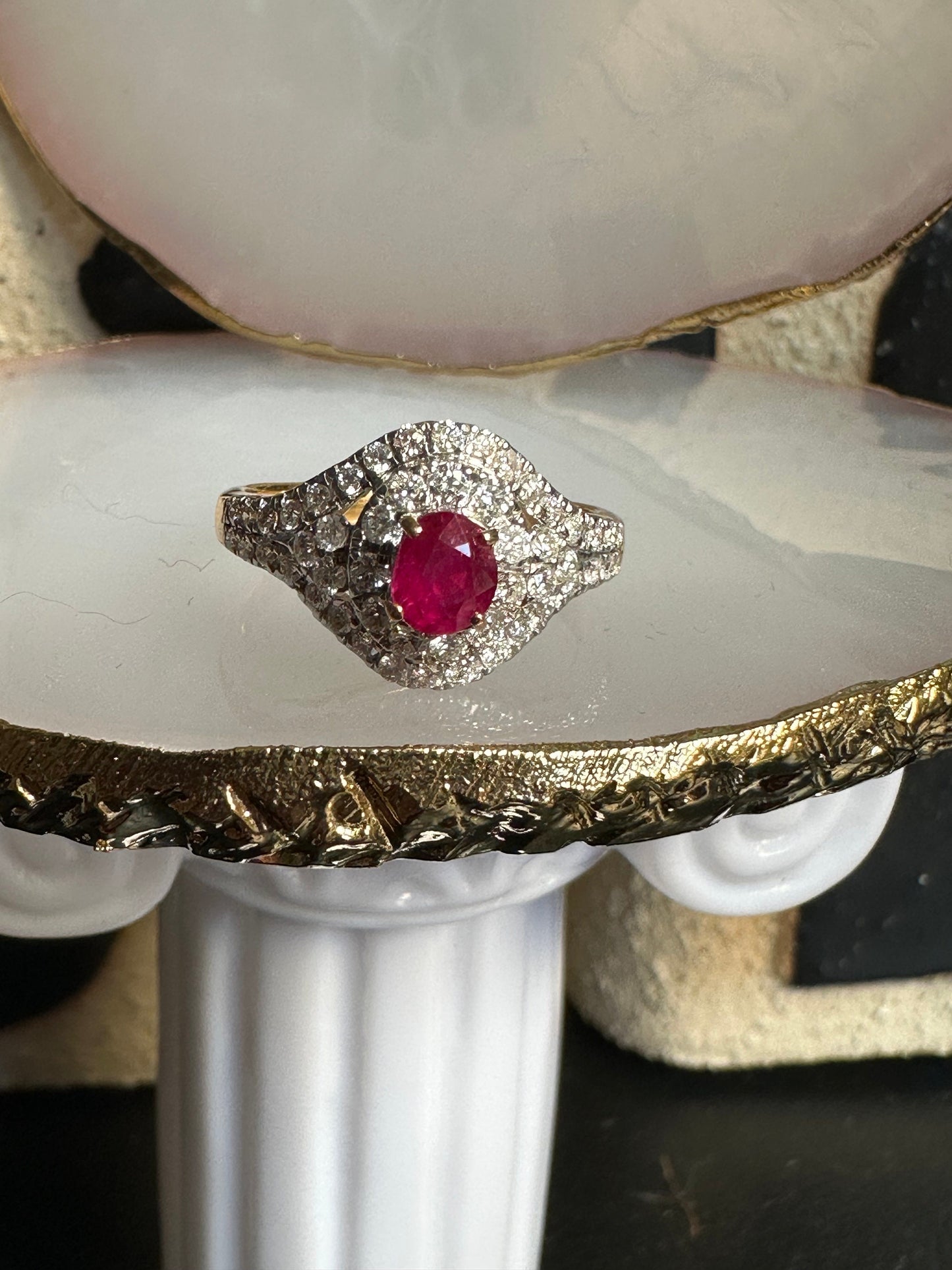 Natural Unheated Burmese Sapphires and Diamonds Earring with 20K Solid Gold