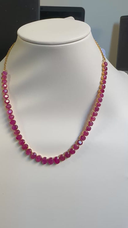 Eternal Red Elegance – Natural Unheated Mogok Burmese Ruby (23CT) & 18K Gold Masterpiece